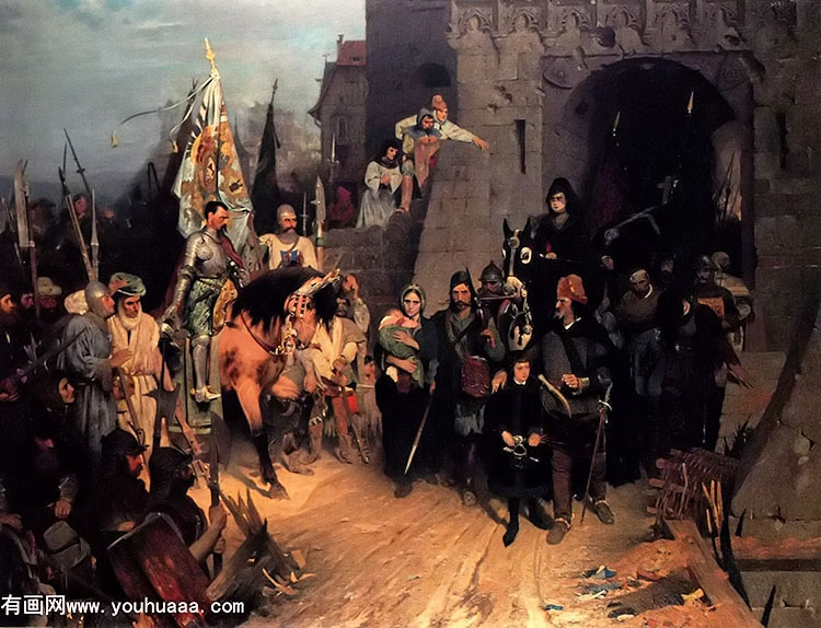 the surrender of the city of rosenberg in hussite war