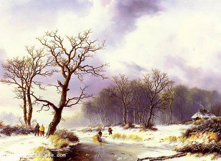 a winter landscape