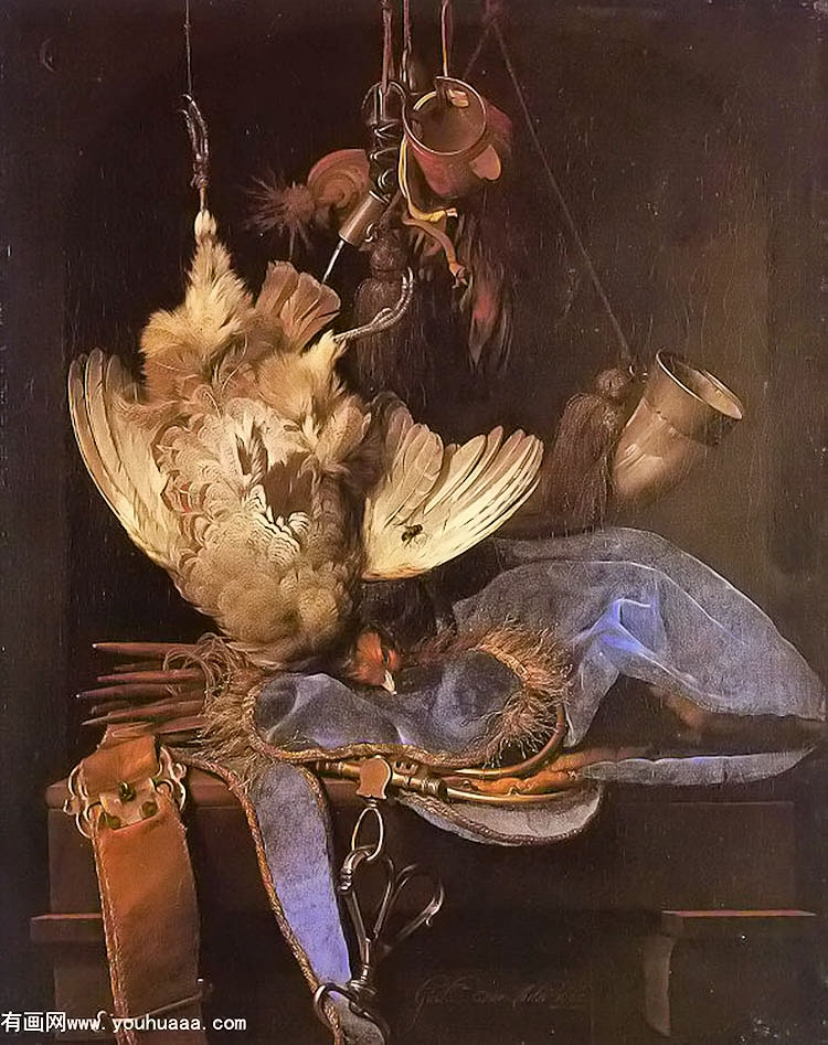 벶 - still life with hunting equipment