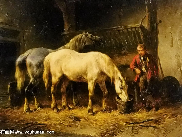 feeding the horses