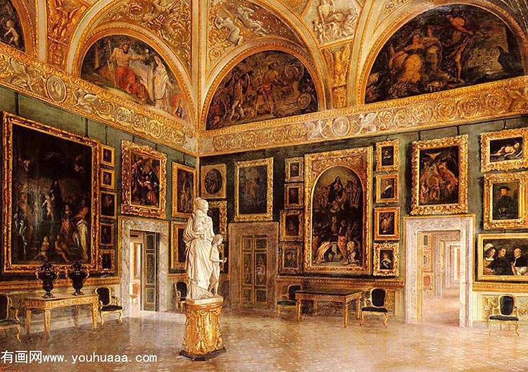 the interior of the pitti palace