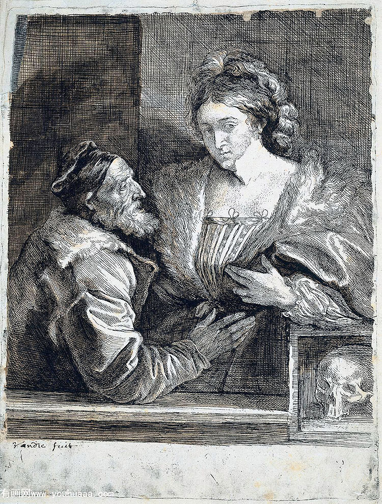 һλḾ˵Ի - titians self portrait with a young woman