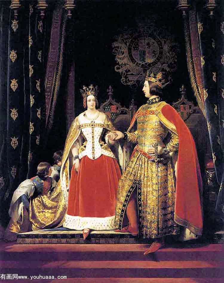 queen victoria and prince albert at the bal costume of 12 may