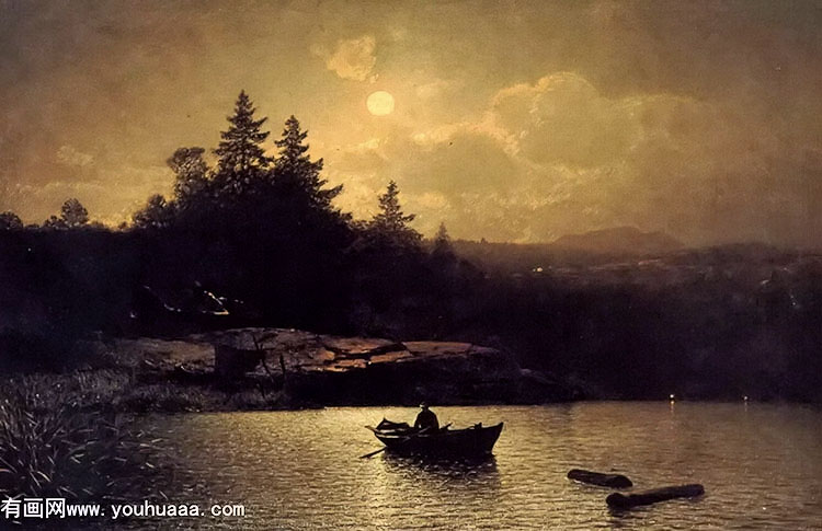 fishing by moonlight