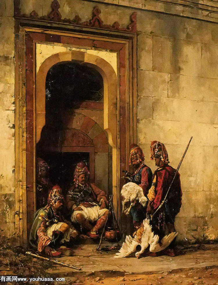 bazouks in a doorway