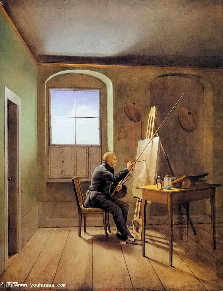 georg friedrich kersting friedrichs studio