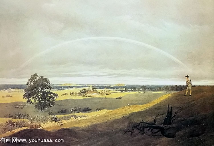 landscape with rainbow