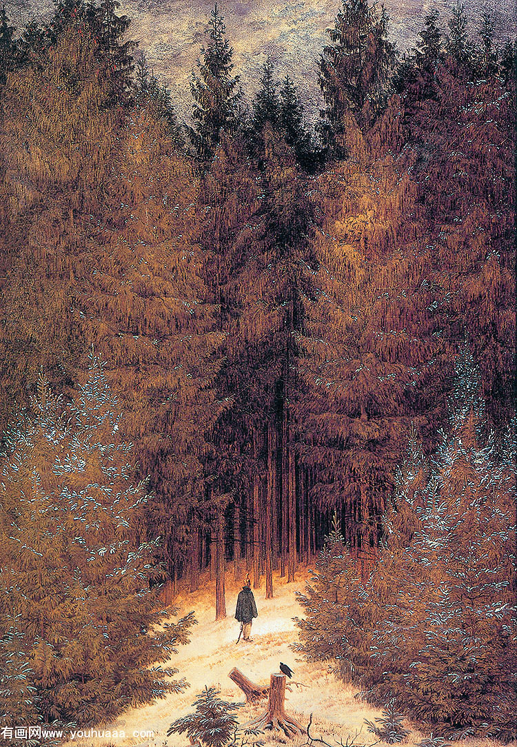 the chasseur in the woods