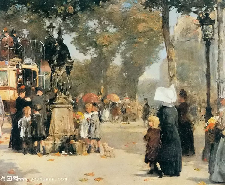 paris street scene