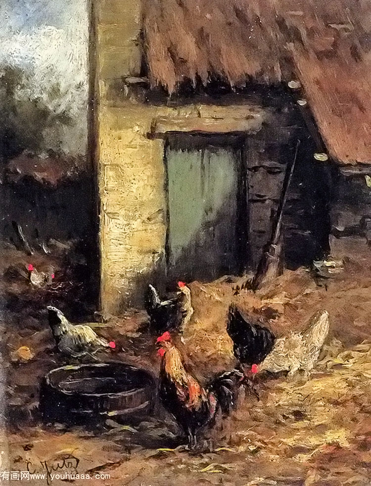 poultry in a farmyard