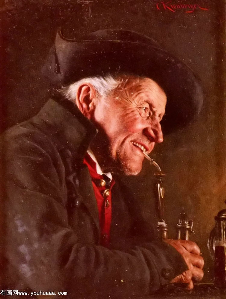 ƹӻ - a portrait of a man in a tavern