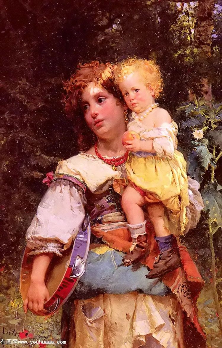 gypsy woman and child