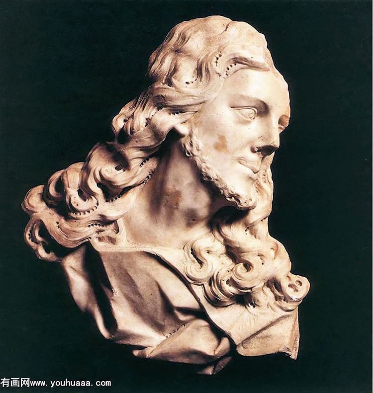 Ф - bust of christ