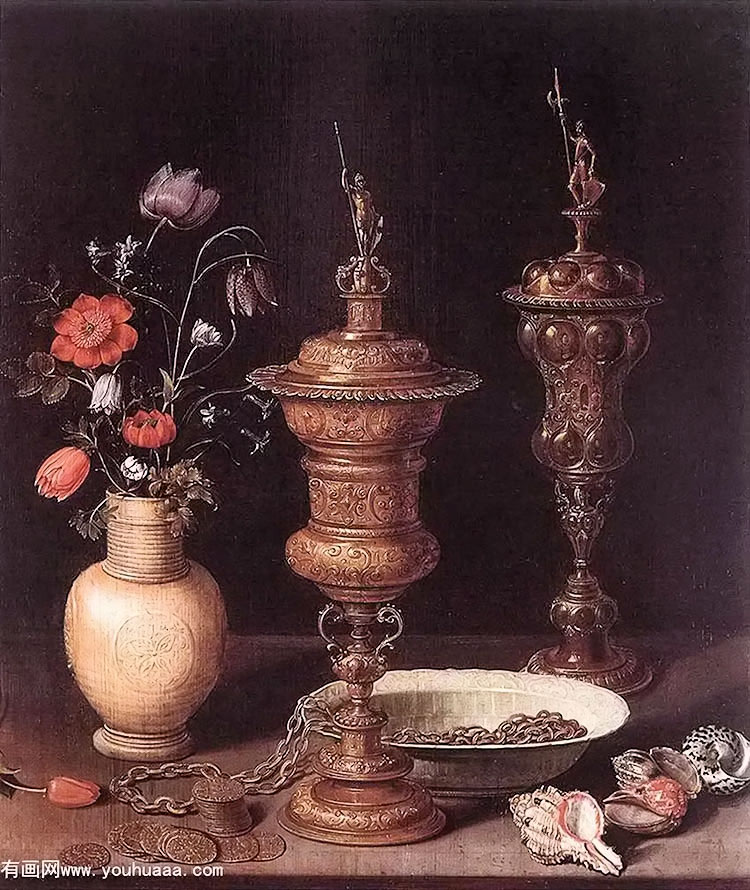 :ʻ߽ű - still life with flowers and goblets