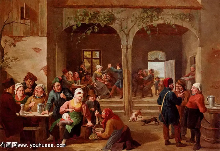 merrymaking in the tavern