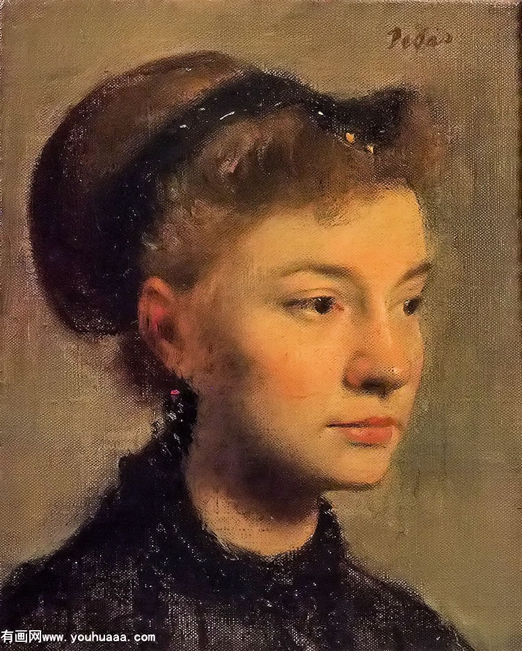 Ů - head of a young woman