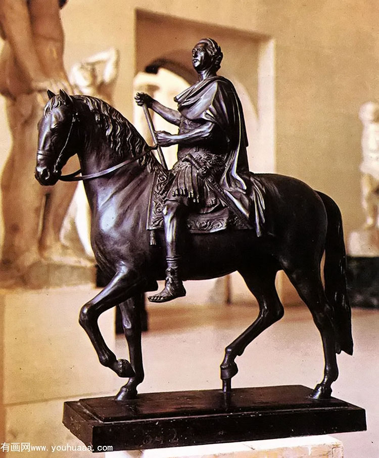 equestrian statue of louis xv