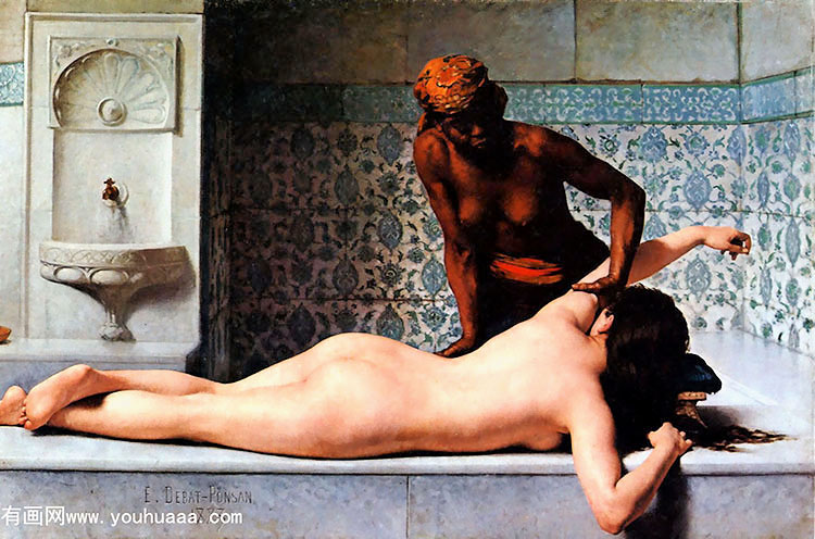 Ħ - le massage scene de hammam