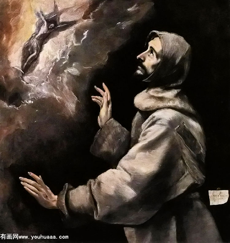 st. francis receiving the stigmata