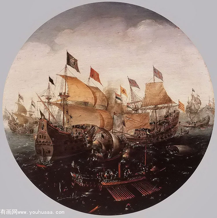 ֻĺս - sea battle between dutch and spanish boats