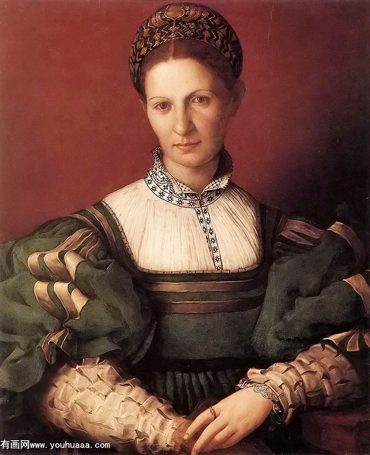 Ůʿ - portrait of a lady in green