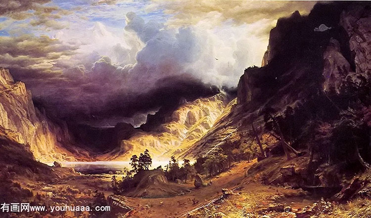 a storm in the rocky mountains, mr. rosalie