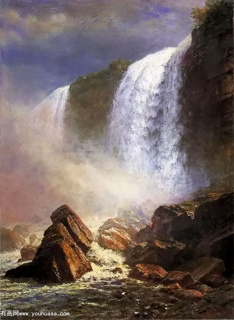 falls of niagara from below