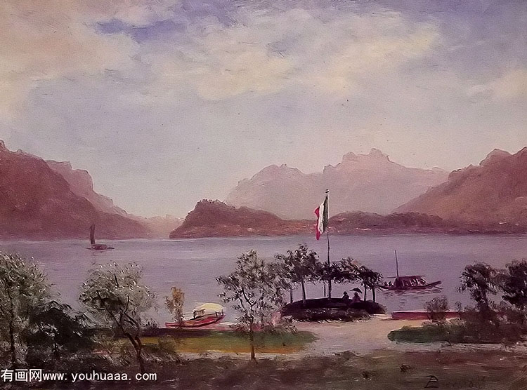 italian lake scene