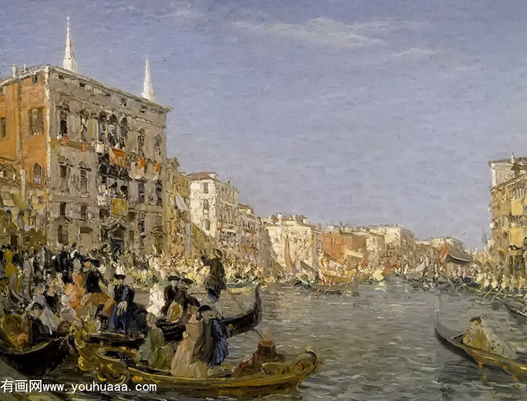 the great fete on the grand canal venice