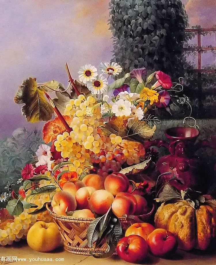 :ˮ - still life of flowers and fruits