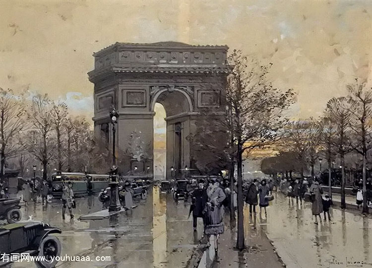 the arc de triomphe, paris