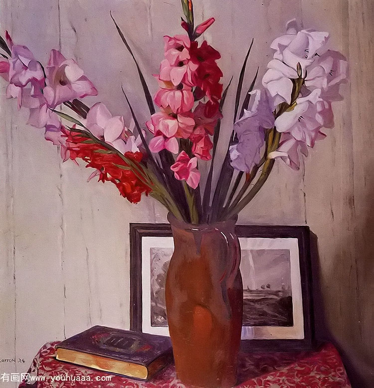 뽣 - still life with gladioli