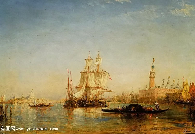 ships on bacino de san marco near the palazzo ducale and the punta della dogana