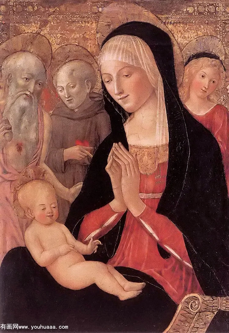 ʥĸӣʥͽʹ - madonna and child with saints and angels