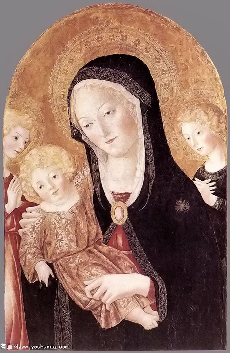 ʥĸλʹ - madonna and child with two angels