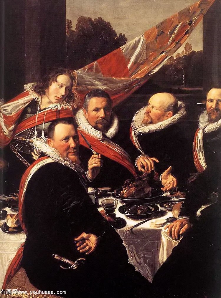 banquet of the officers of the st. george civic guard [detail]