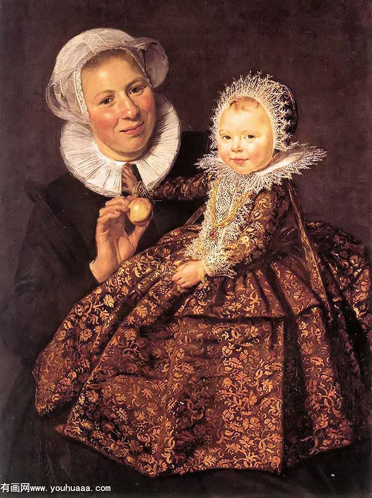 catharina hooft with her nurse