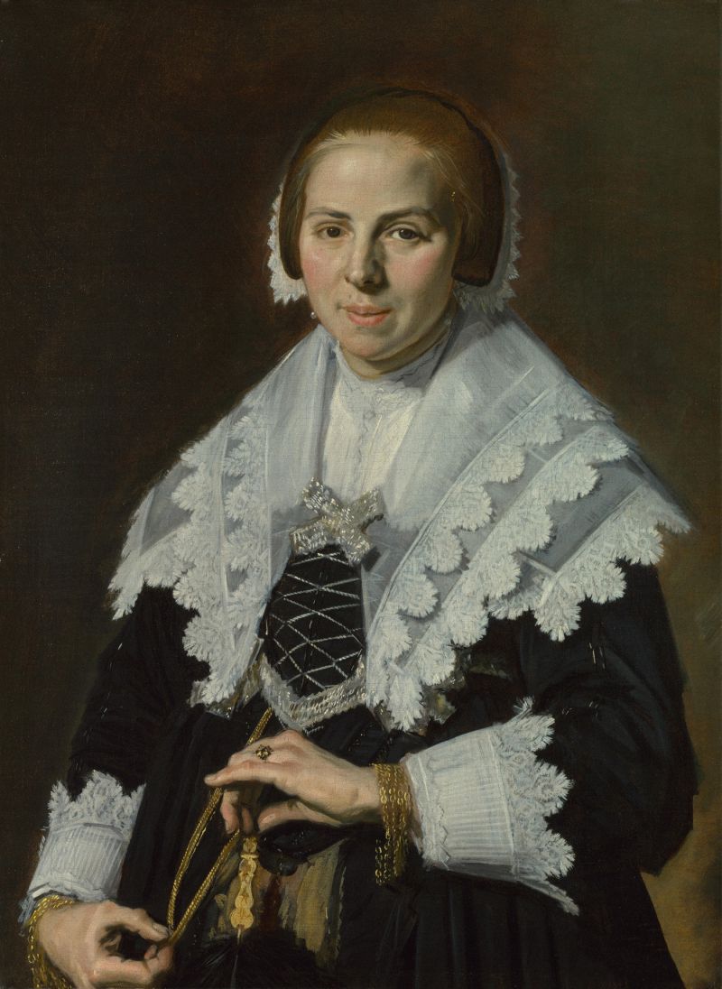 Ůʿ - portrait of a woman holding a fan