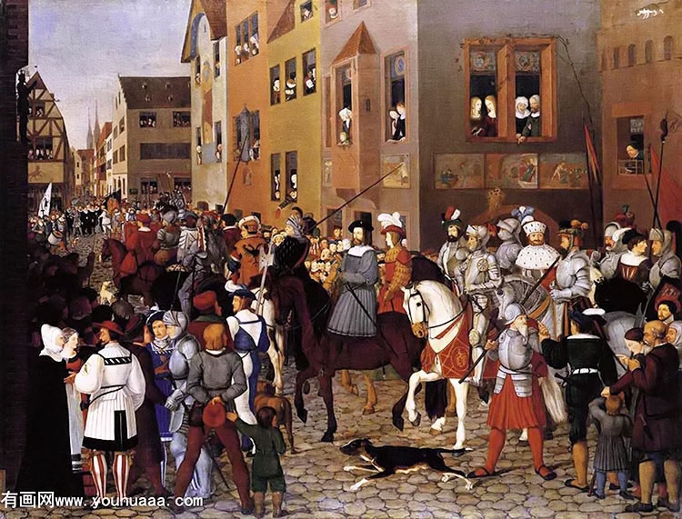 the entry of emperor rudolf of habsburg into basle