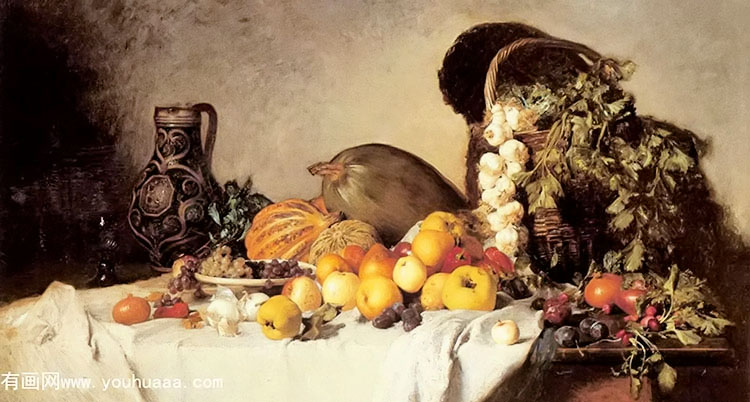 ߹ - a still life with fruit and vegetables