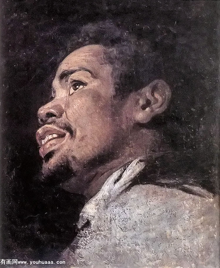 head study of a young moor