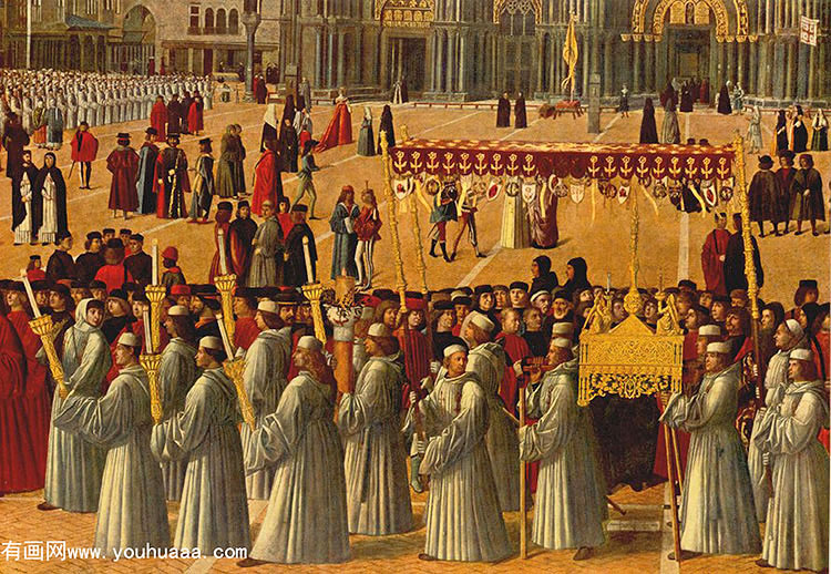 ʥɹ㳡ϵ - procession in piazza s. marco [detail]