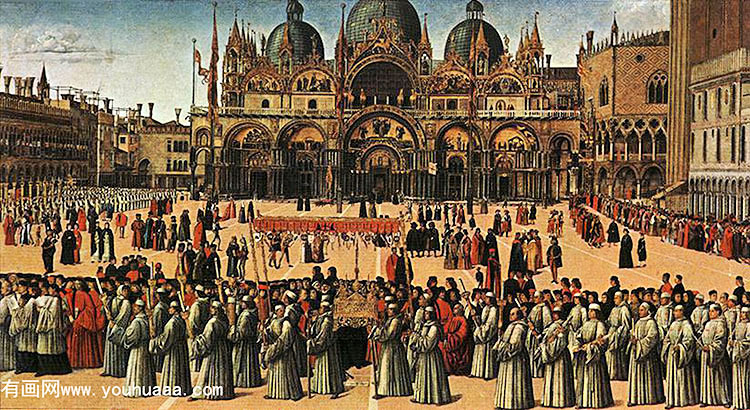 procession in piazza s. marco