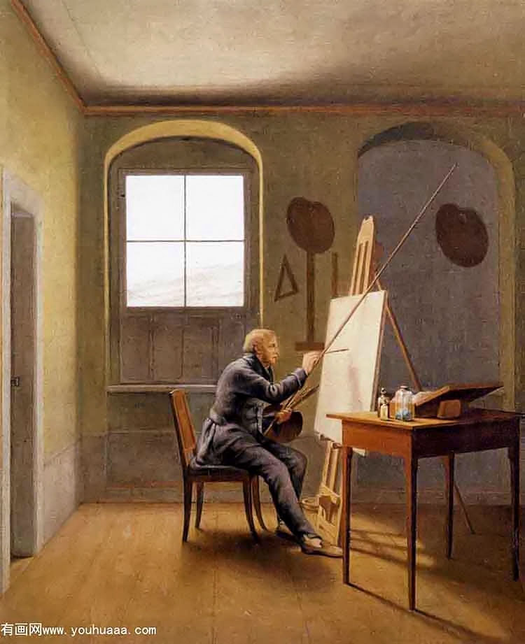 caspar david friedrich in his studio