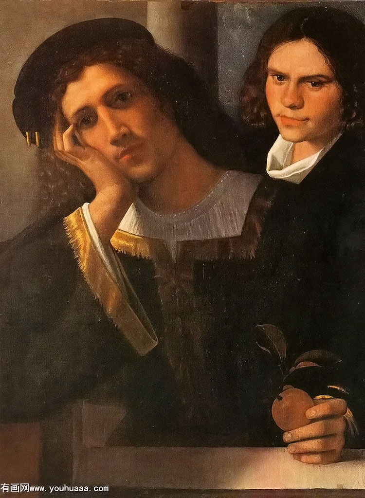 Ф - double portrait (attributed to giorgione)