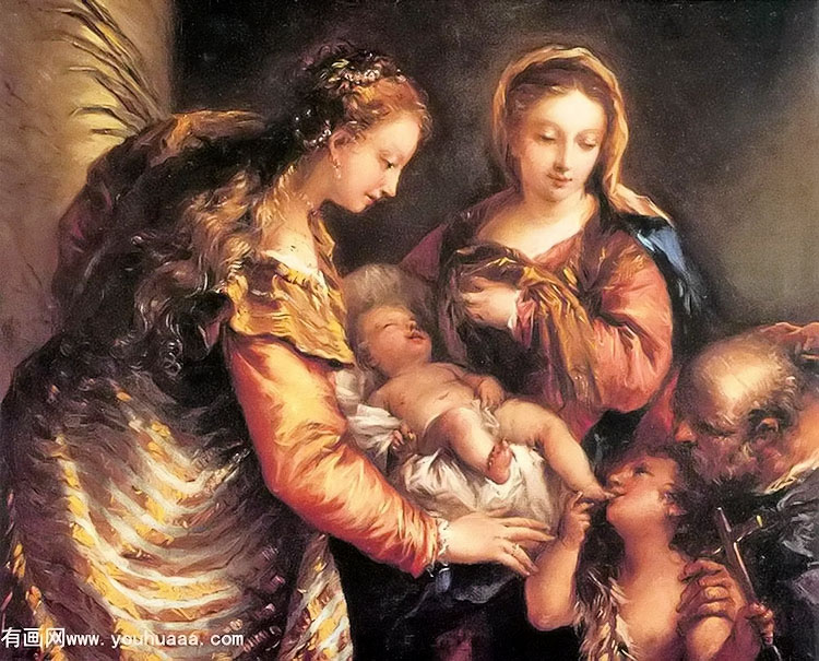 ʥͥʩϴʥԼʥɪ - holy family with st john the baptist and st catherine