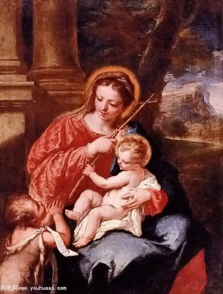 ʥĸʩϴʥԼ - madonna and child with saint john the baptist