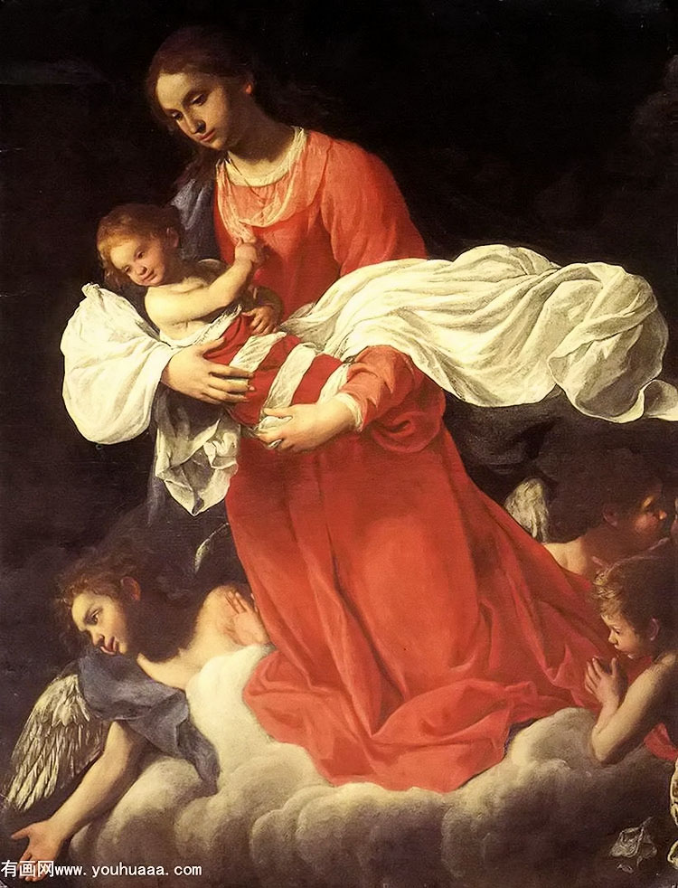 ʥĸʹ - the virgin and the child with angels