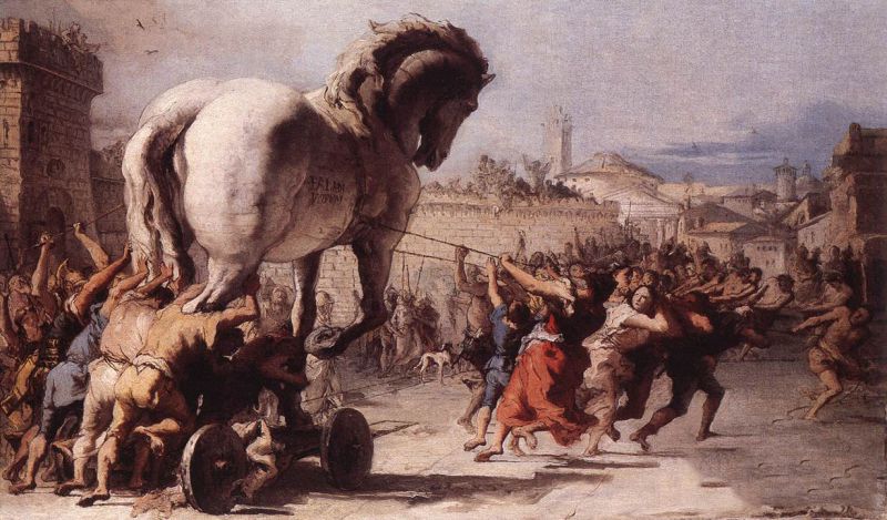 ľ - The Procession of the Trojan Horse in Troy