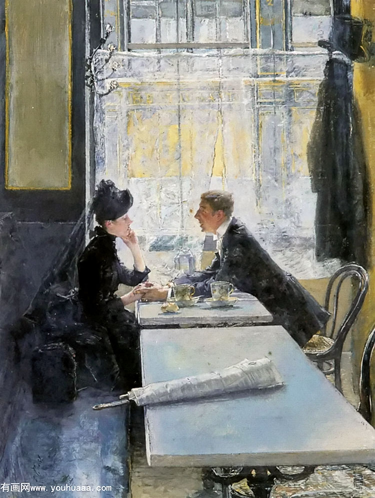 amoureux au cafe